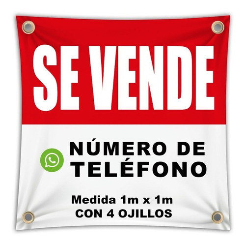 Lonas Personalizadas Impresas Publicitarias Se Vende 1 X 1 M