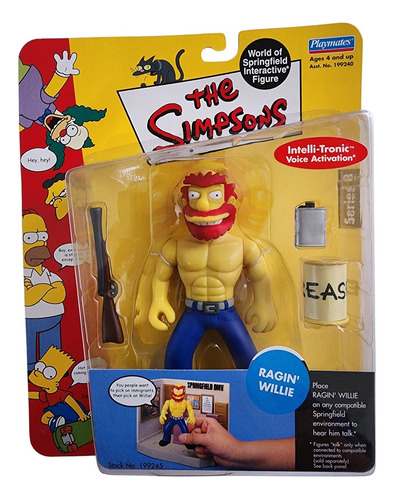 Figura Los Simpsons Playmates Series 8 Ragin Willie