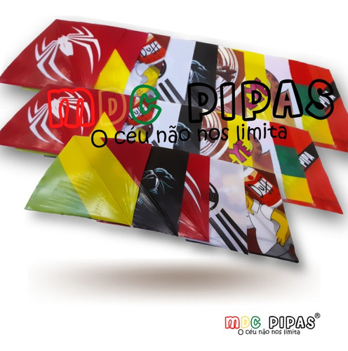 Raia Papagaio Flexinha Peixinho 38x38 Cm.(kit 25 Unidades)