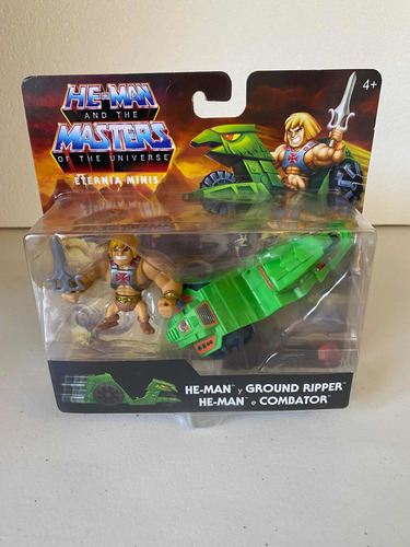 He-man & Ground Ripper Masters Of The Universe Eternia Minis