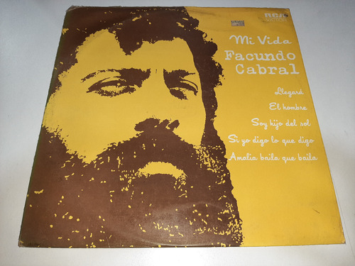 Lp Vinilo Disco Facundo Cabral Mi Vida Balada