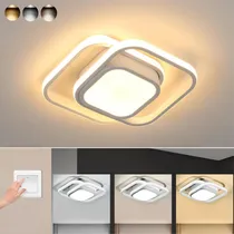 Comprar Sonheo Lámparas De Techo Led Colgante Modernas Decorativa Sala Baño Y Interiores Incluye Focos Con 3 Modos De Luz blanca cálida neutra 36w blanco