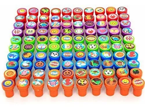 Best Sell - Sellos autoentintados para niños, sellos autoentintados de  corazón, juego de sellos para niños, divertidos sellos de plástico, 26  unidades