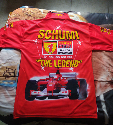 Remera De Coleccion Schumacher Ferrari F1 Penta Campeon 2002