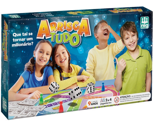 Jogo De Tabuleiro Infantil Arrisca Tudo Nig Brinquedos 5022