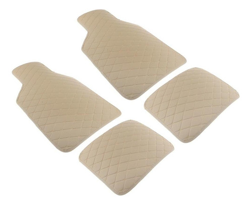 Juego De Alfombrillas De Coche Universal Fit De 4 Beige