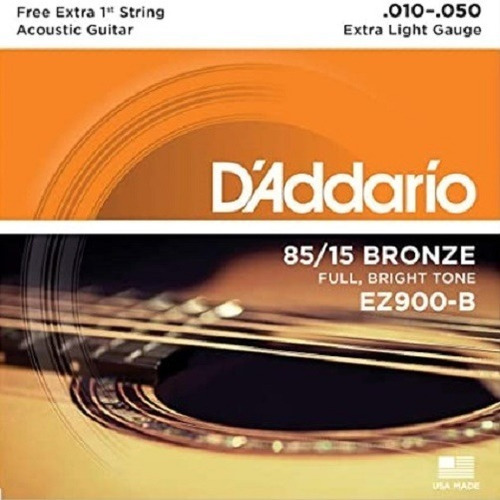 Daddario  85/15  EZ900-B Encordoamento Violão Aço 010