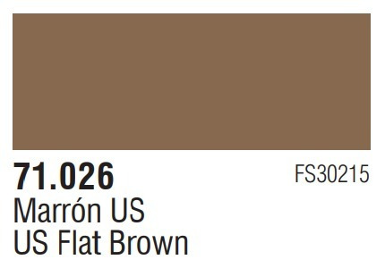 Tinta Us Flat Brown  71026 Model Air Vallejo Modelismo