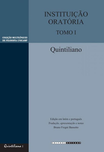 Instituiçao Oratoria - Tomo I