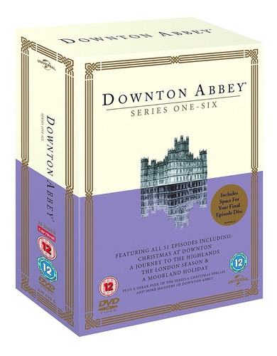 Downton Abbey Completa En Dvd : 6 Temporadas + Pelicula !!!