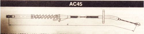 Guaya Acelerador Ford F150 F350 Bronco 302 81 - 85 Navcar