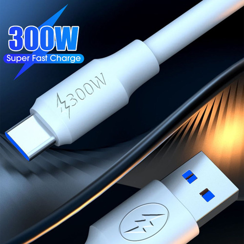 Cable Usb Tipo C 300w Carga Rápida Y Datos Para Teléfono