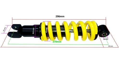 Amortiguador Monoshock Baccio X3m - El Mundo De Las Motos