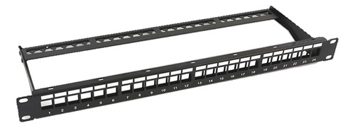 Patch Panel Modular De 24 Puertos Sin Blindaje