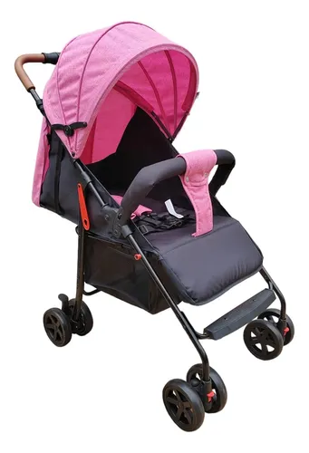Carriola Para Bebé Prinsel Mónaco Plegable A Una Mano rosa