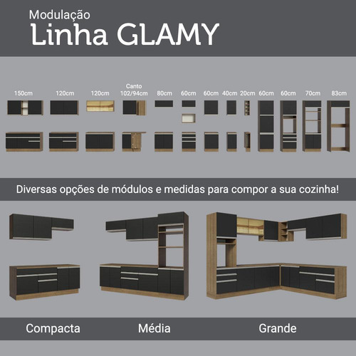 Isla de cocina con encimera y encimera, 120 cm, Glamy Madesa RP, color rústico/negro