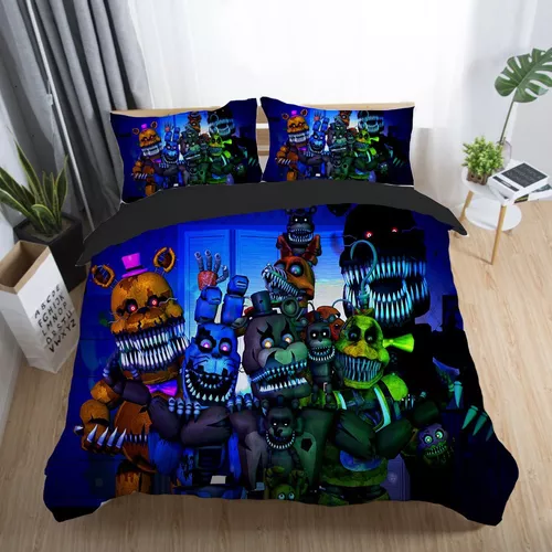 Jogo de Cama Lençol + Fronha Five Nights At Freddy's