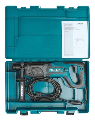 Imagen 4 de 4 de Rotomartillo Makita HR2475 azul con 780W de potencia 120V