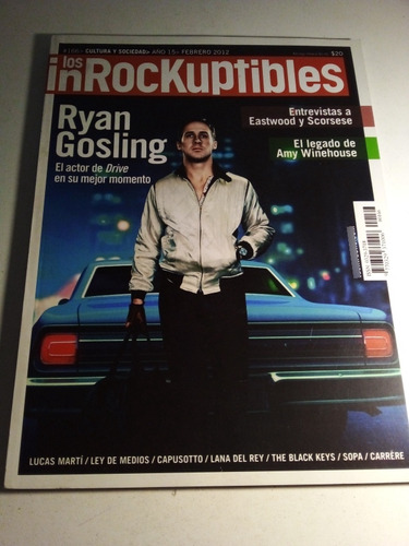 Revista Los Inrockuptibles N° 166 Año 2012 Ryan Gosling 