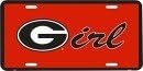 Matrícula De Georgia Girl (logotipo De Georgia Bulldogs)