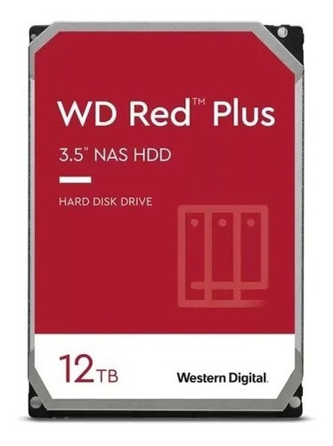 Imagen 1 de 3 de Disco Duro Western Digital Red Plus 12tb 