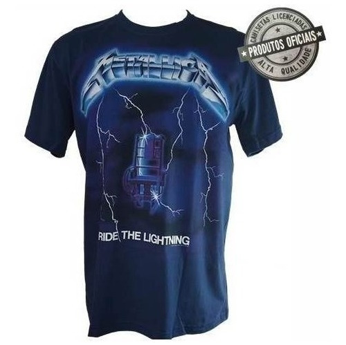 Camiseta Banda Metallica Ride The Lightning