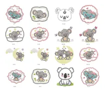 Comprar 50 Matrices P\u002F Maquinas De Bordar Koalas \u002F Animales