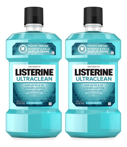 Listerine Ultraclean Oral Care - Enjuague Bucal Antisptico,