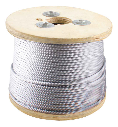  Cable De Acero Galvanizado 7x19 1/4  Rollo 500m Weston 