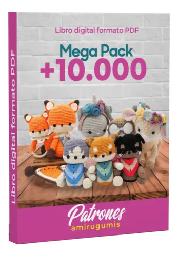 Pack 10.000 Patrones Tejido Amigurumis Crochet