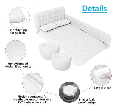 Colchón De Aire Suv De Cama Para Automóvil De Sanheshun, Col