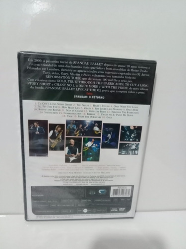 Dvd Spandau Ballet Tour 2009 En vivo en el O2 Lacrado Original