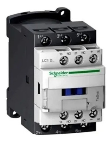 Contactor Tripolar Schneider 12a 5.5kw 1na+1nc Bobina 220vca