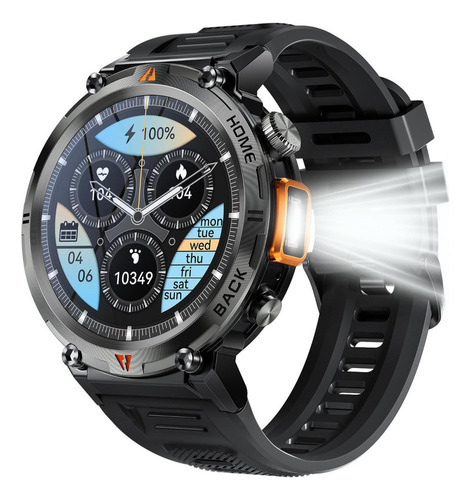 * Smartwatch Eiggis Ke3 Reloj Inteligente Con Linterna 3atm