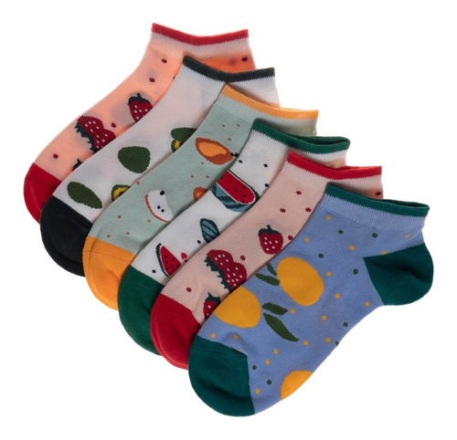 Pack 6 Calcetines Mujer Nelly Multicolor Topsoc