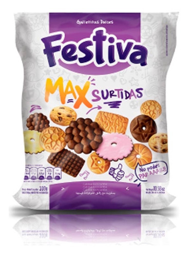 Pack X 3 Unid Galletitas  Max Surtida 300 Gr Festiva Gallet