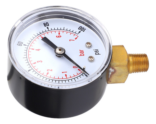 Manómetro De Presión De Agua De 0-100 Psi, 0-7 Bar, 50 Mm, E