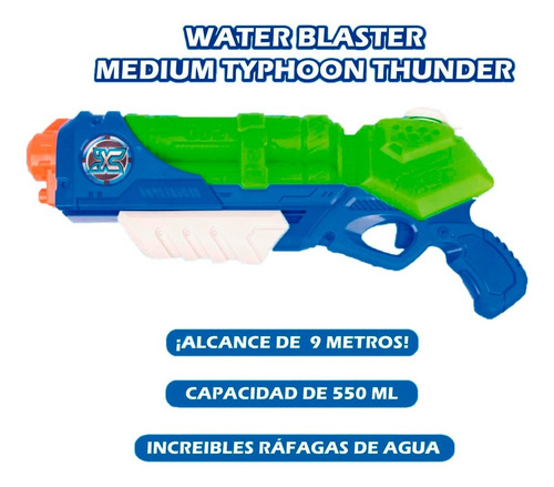 Imagen 4 de 6 de Pistola Lanza Agua Xshot Zuru Typhoon Thunder Tv Educando