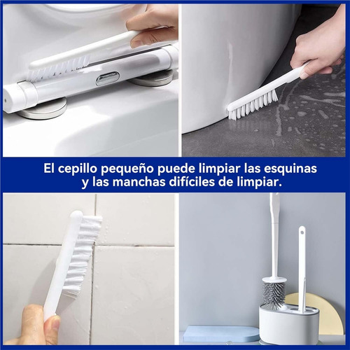 Juego Escobilla Y Cepillo Inodoro,3 En 1 Juego De Escobilla