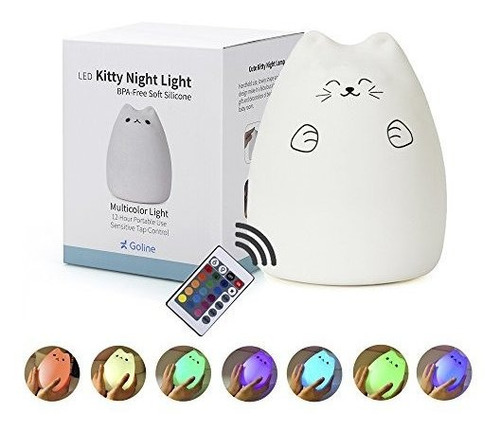 Goline Lampara Led De Noche Para Niños Multicolor Silicona S