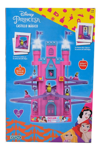 Castillo Magico Princesas Disney Ditoys Con Luz Y Sonido