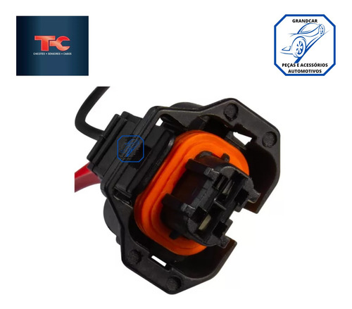 1x Conector Plug Do Bico Injetor Diesel S10 Blazer 2.8 Mwm