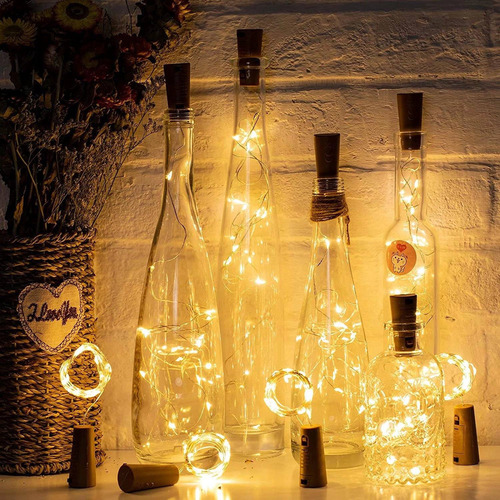 2m Luces Para Botellas Luz Corcho Tira Led 20led 15pcs Y