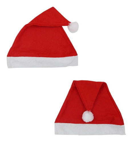 Imagen 2 de 4 de Gorro De Navidad Papá Noel X 12 Unidades K-trina