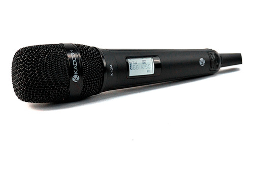 Microfone Sem Fio Digital Bastão Pro Uhf K1201m Kadosh Preto