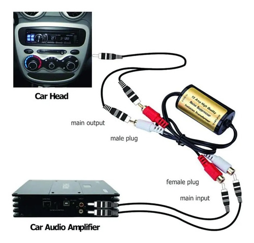 Filtro Audio Rca Aislador Bucle Tierra Auto O Casa