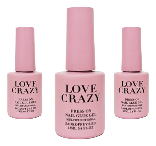 Pegamento Para Uñas Press On Love Crazy 3 Pz