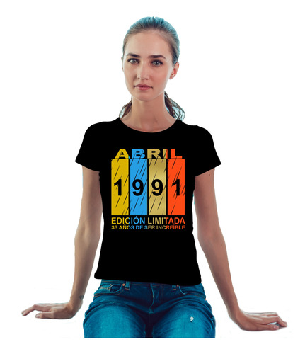 Playera Abril Edición Limitada Para Dama