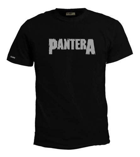 Camiseta Estampada Pantera Logo Metal Rock Banda Hombre Bto