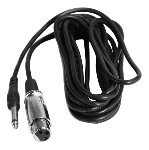 Extension Cable Microfono Xlr Hembra A Plug 6.3mm Mono 5mt